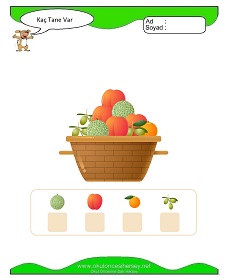 okul öncesi çocuklar için Sayı Sayma çalışma sayfaları